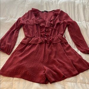 Zara Ruffled Long Sleeve Romper